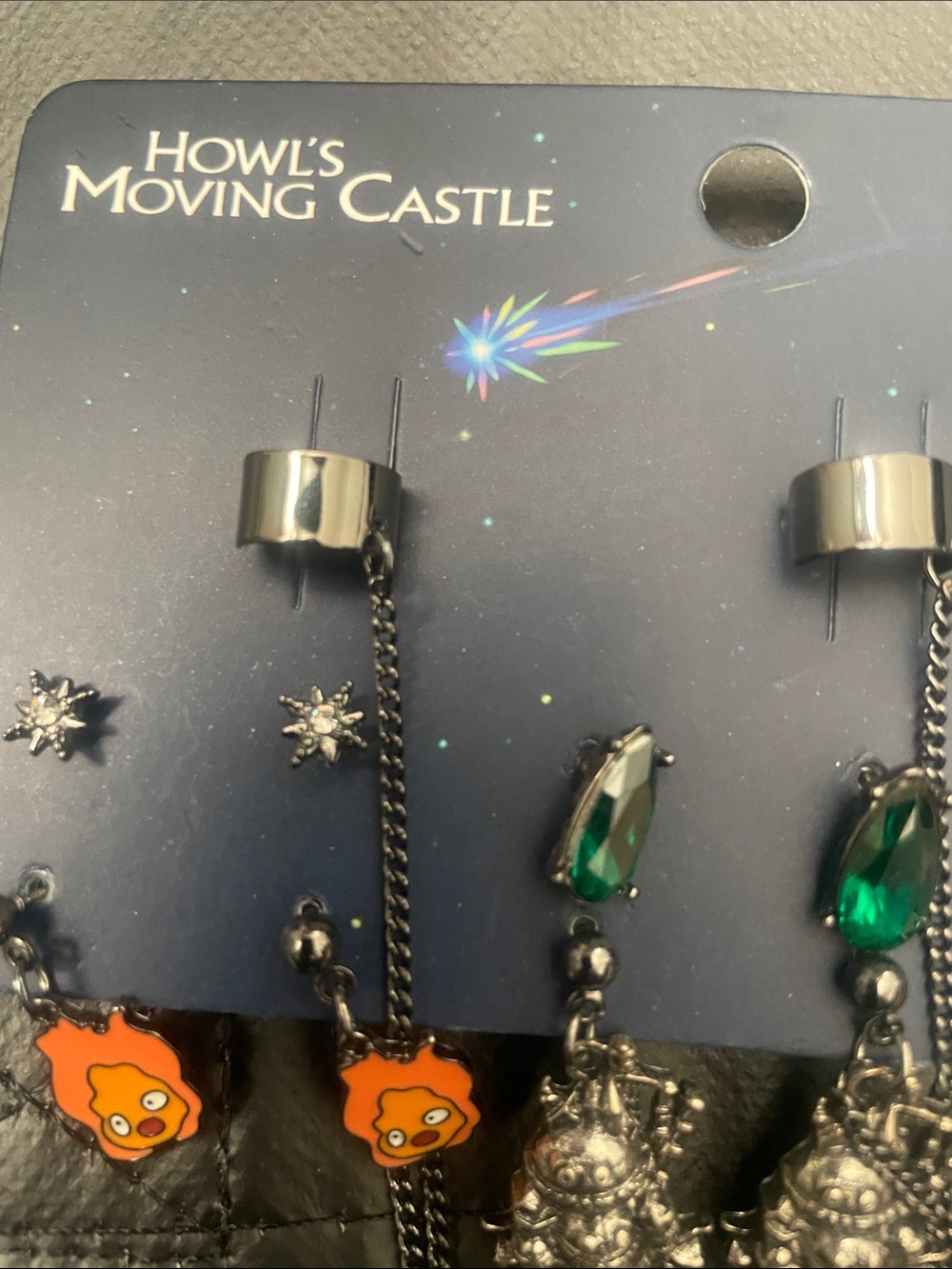 Howl's Moving Castle Inspired Mixed Stud & Dangle Earring Set - Multicolor - Picture 6 of 6